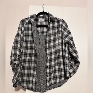 Sam & Lavi Black and White Plaid Shirt